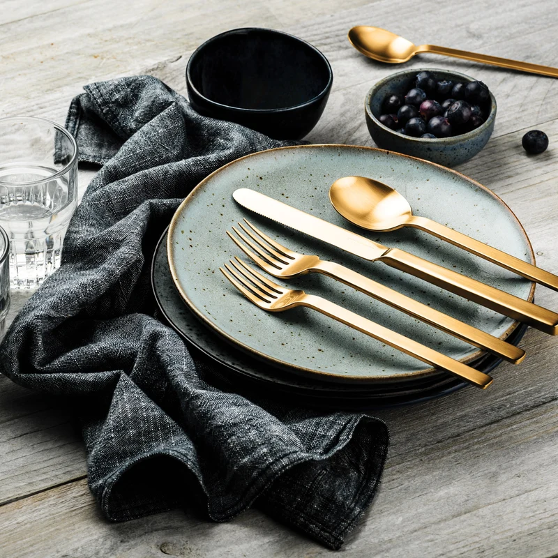 Stainless Steel Cutlery STILE Set of Twenty-Four by Pininfarina for Mepra