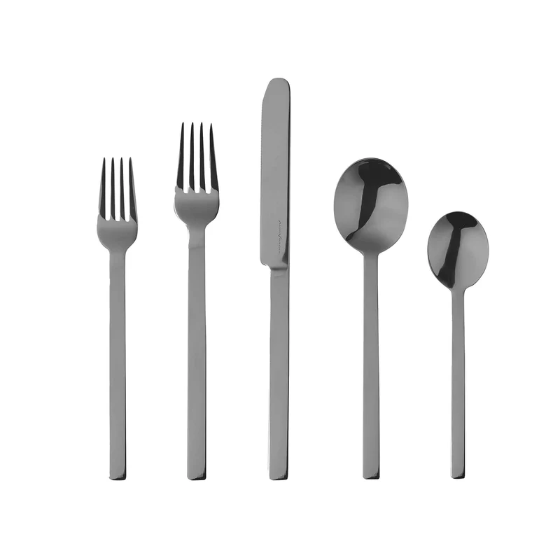 Stainless Steel Cutlery STILE Set of Twenty-Four by Pininfarina for Mepra