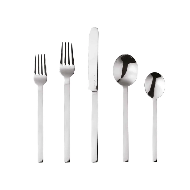 Stainless Steel Cutlery STILE Set of Twenty-Four by Pininfarina for Mepra