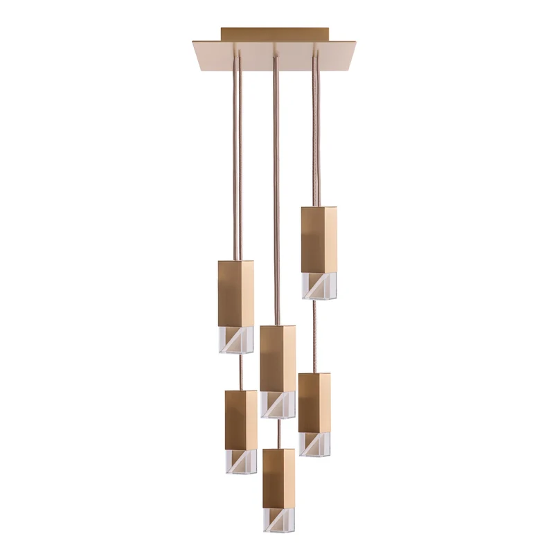 Brass Chandelier LAMP/ONE by Formaminima