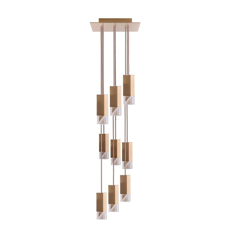 Brass Chandelier LAMP/ONE by Formaminima