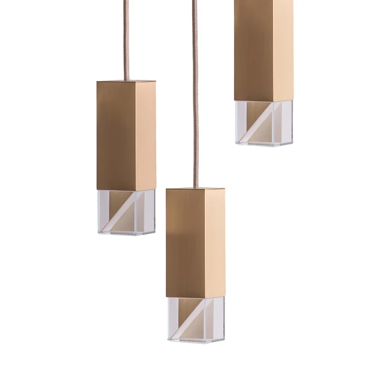 Brass Chandelier LAMP/ONE by Formaminima