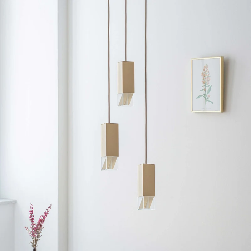 Brass Chandelier LAMP/ONE by Formaminima