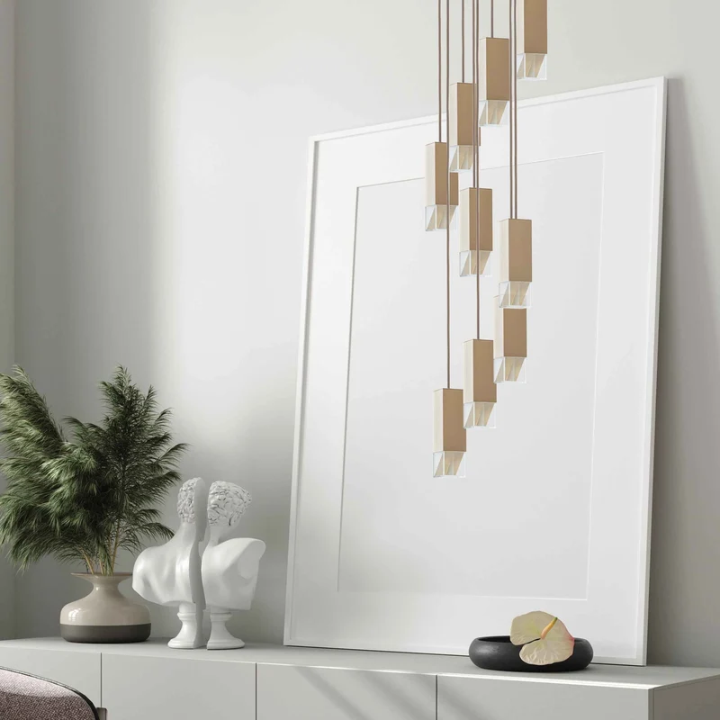 Brass Chandelier LAMP/ONE by Formaminima