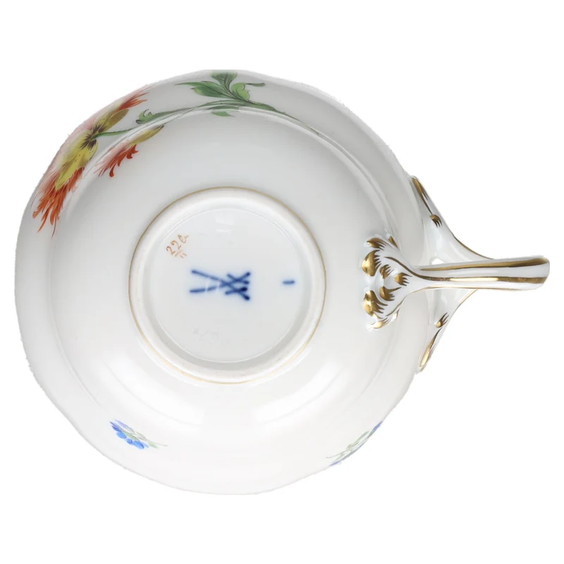 Kaffeetasse Blüte Gelb Rot Typ I