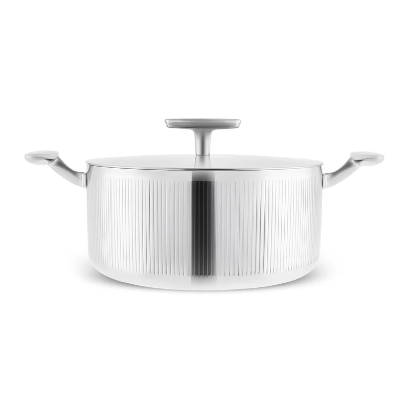 Karaca 3 Ply Rimova Flat Lid 8 Teilig Kochgeschirr Set