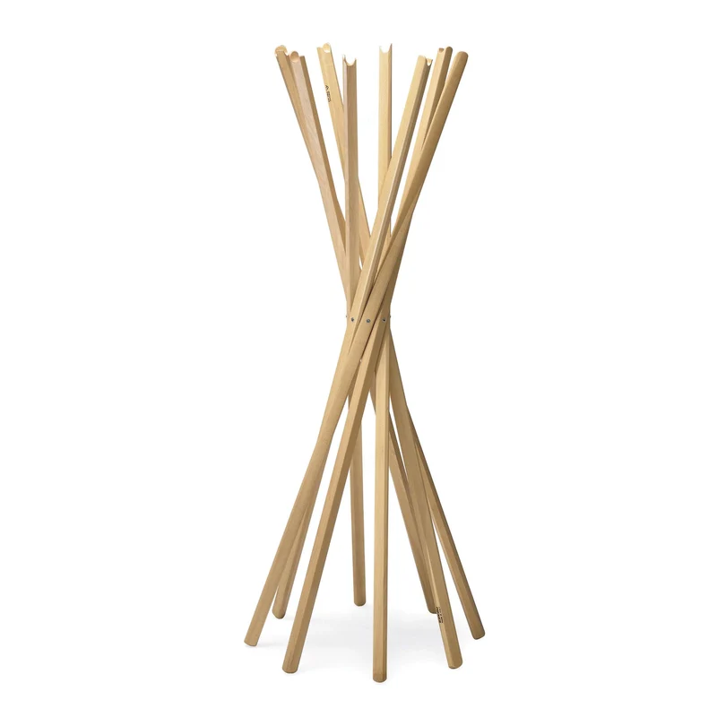 Wood Clothes Hanger SCIANGAI by De Pas, D'Urbino & Lomazzi for Zanotta