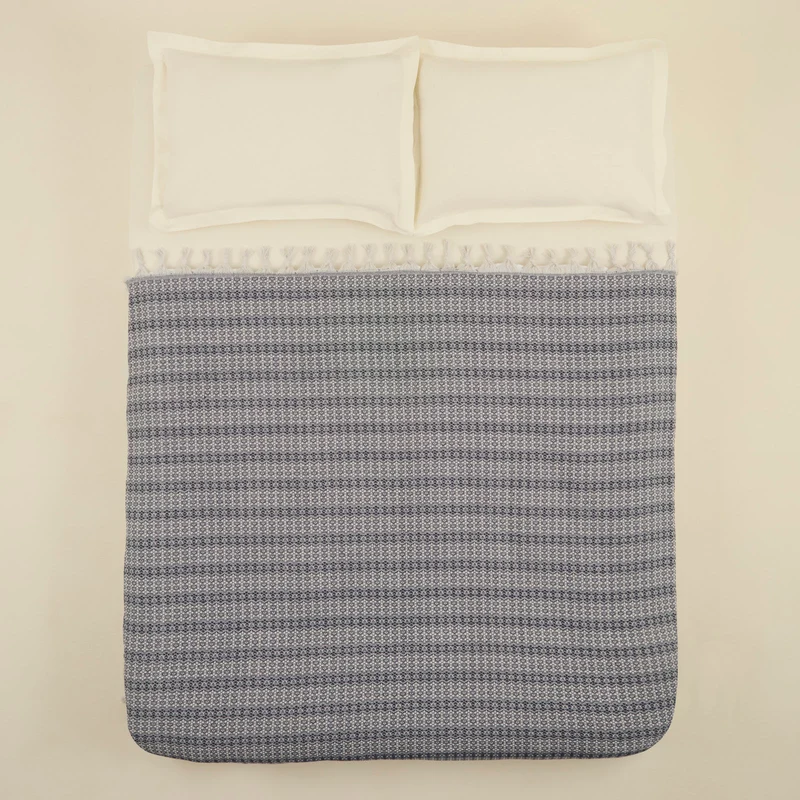 Karaca Home Destina Marineblau Bettdecke für zwei Personen