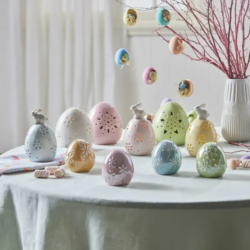 Karaca Ostern Steingut Dekorative Trinket Rosa