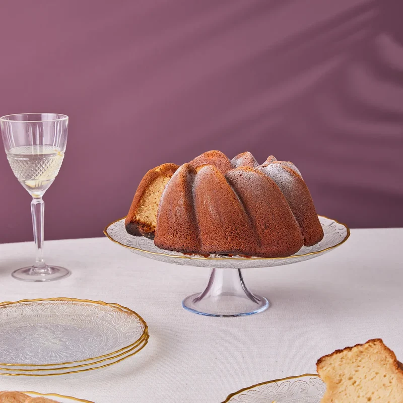 Karaca Dalia Gold Dessert-Set für 6 Personen, 7 teilig
