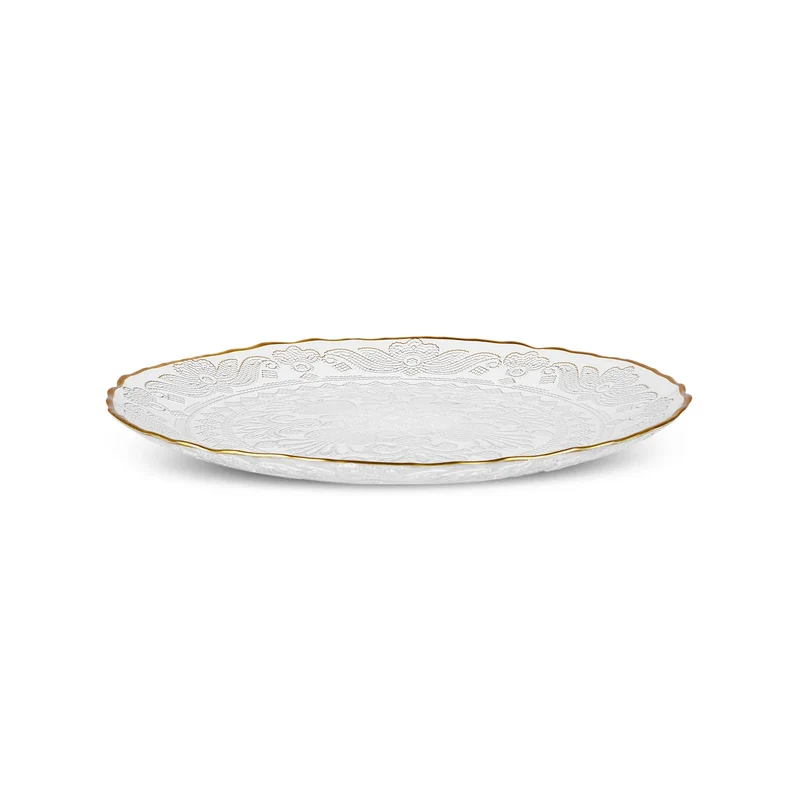Karaca Dalia Gold Dessert-Set für 6 Personen, 7 teilig
