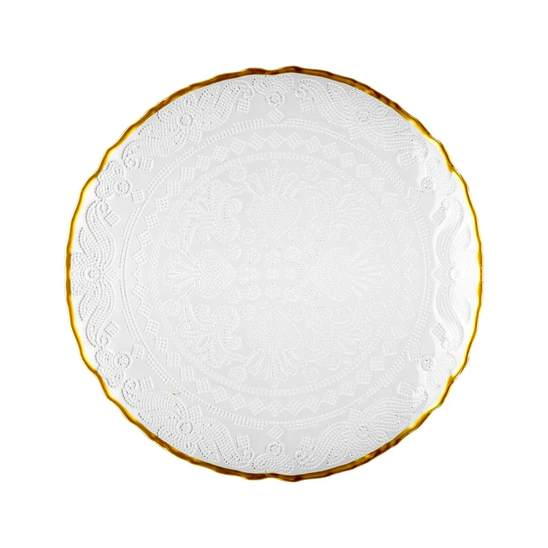 Karaca Dalia Gold Dessert-Set für 6 Personen, 7 teilig
