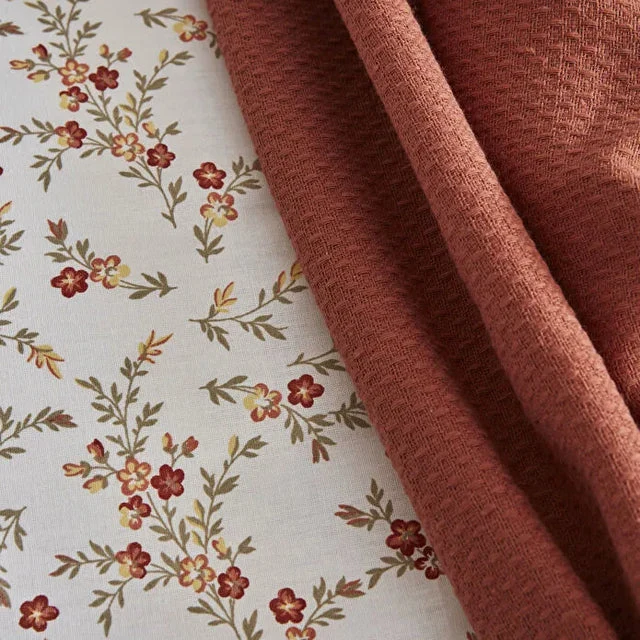 Karaca Mizu Bettwäsche-Set aus 100 % Baumwolle mit Tagesdecke, Doppelbett, Mehrfarbig