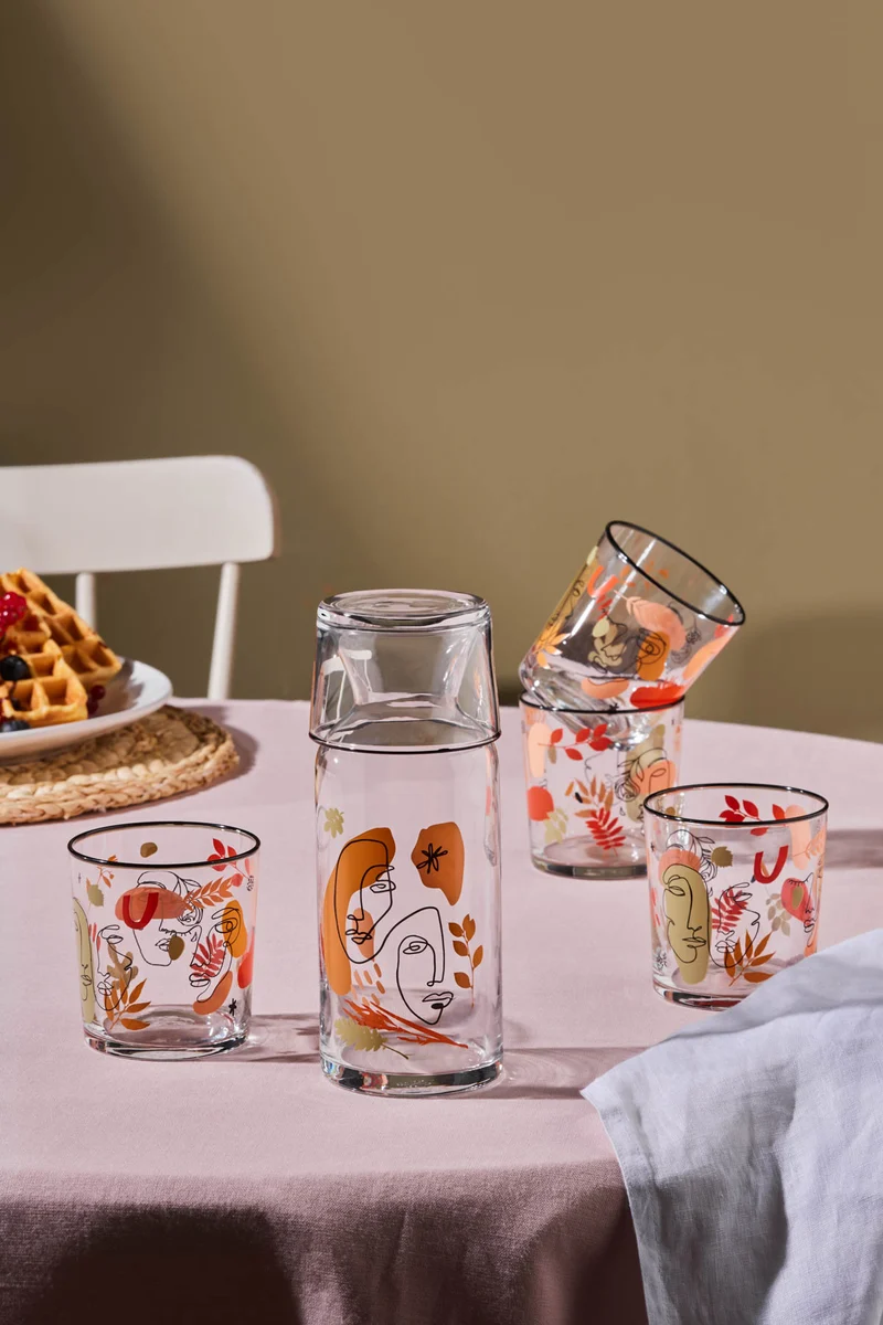 Karaca Face 5-teiliges Glas-Set