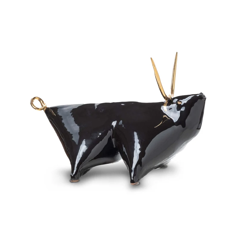 Ceramic Bull Scuplture TORO by Annibale Trani for E-Pottery