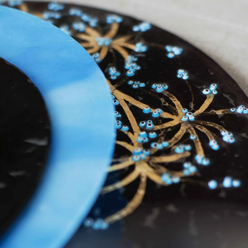 Murano Glass Dinnerware Set ORIENTE Brown by D.i. Più Andretto Design