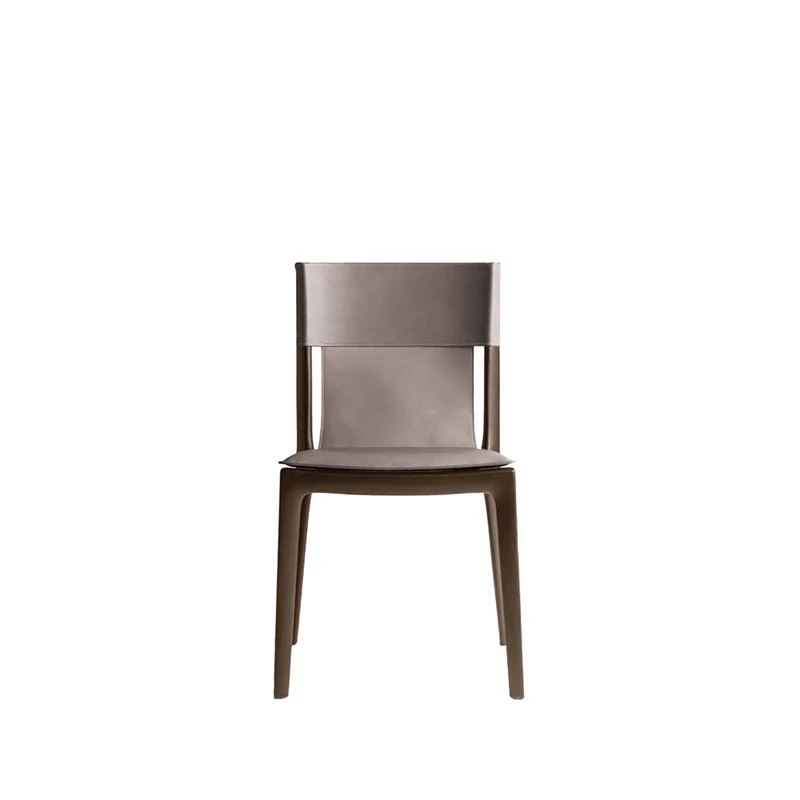 Leather Dining Chair ISADORA by Roberto Lazzeroni for Poltrona Frau