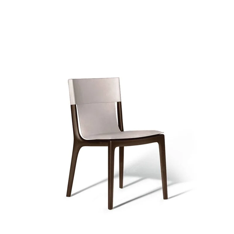 Leather Dining Chair ISADORA by Roberto Lazzeroni for Poltrona Frau