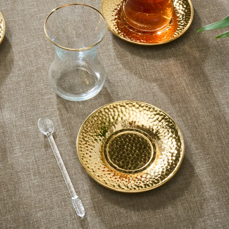 Karaca Ada Gold 18-teiliges Teeservice für 6 Personen