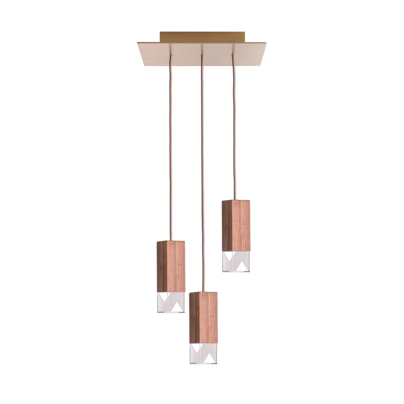Wood Chandelier LAMP/ONE by Formaminima