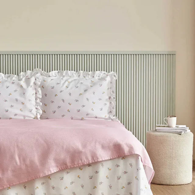 Karaca Lidya Bettwäsche-Set aus 100 % Baumwolle, Einzelbett, Rosa