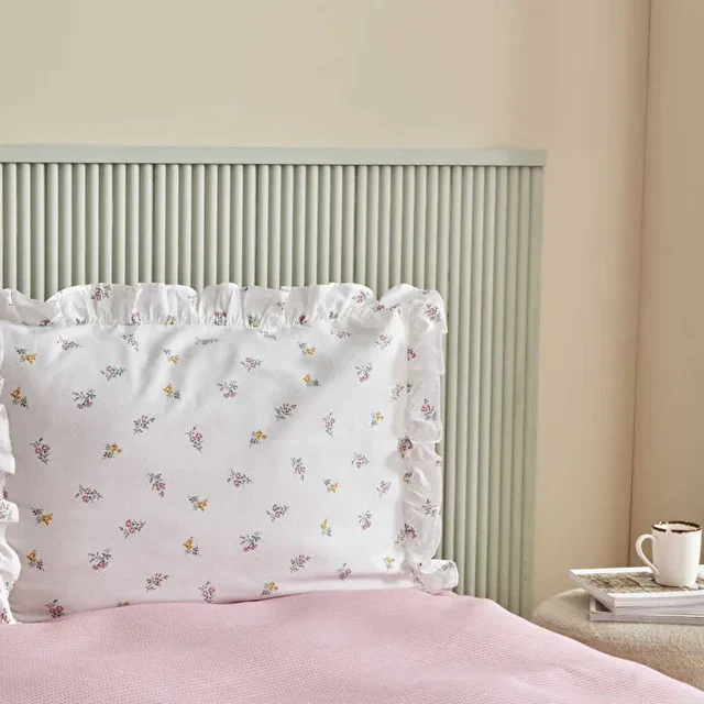 Karaca Lidya Bettwäsche-Set aus 100 % Baumwolle, Einzelbett, Rosa