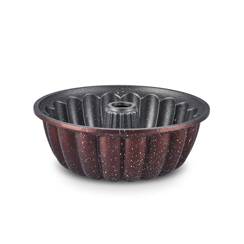 Karaca Cake Pro Lina Braune Kuchenform aus Aluminiumguss 25,5 cm