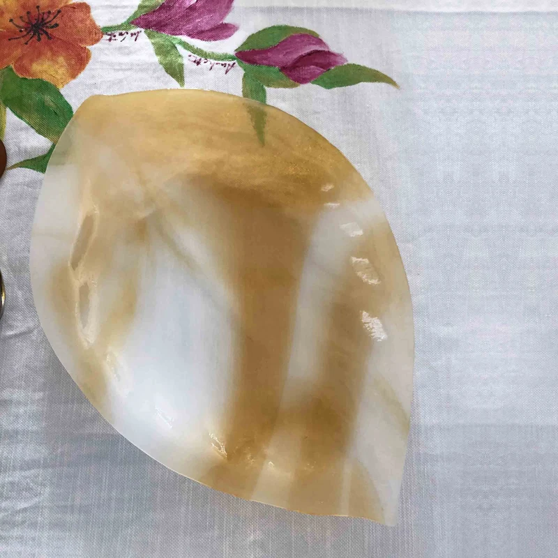 Murano Glass Centerpiece LEAF ORIENTE by D.i. Più Andretto Design