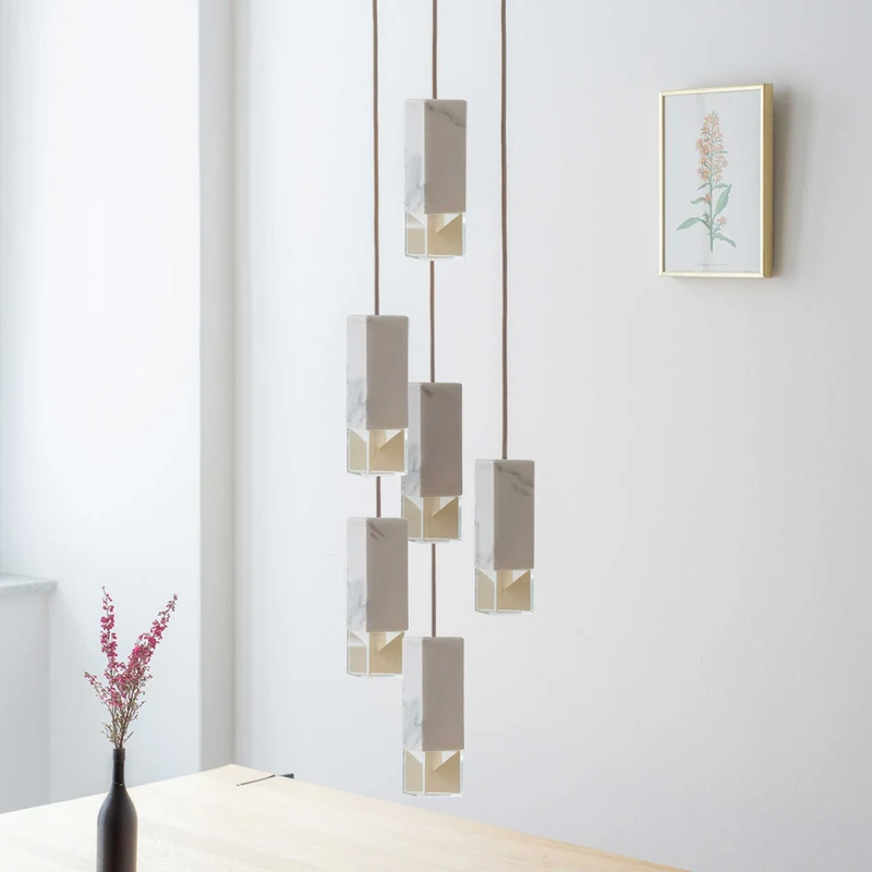 Marble Chandelier LAMP/ONE by Formaminima