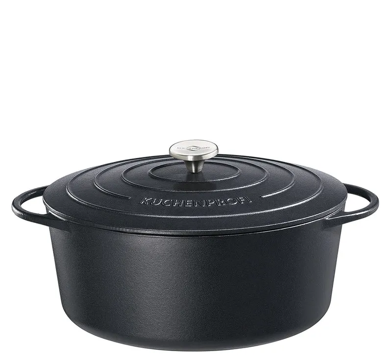 Bratentopf Provence oval 31 schwarz