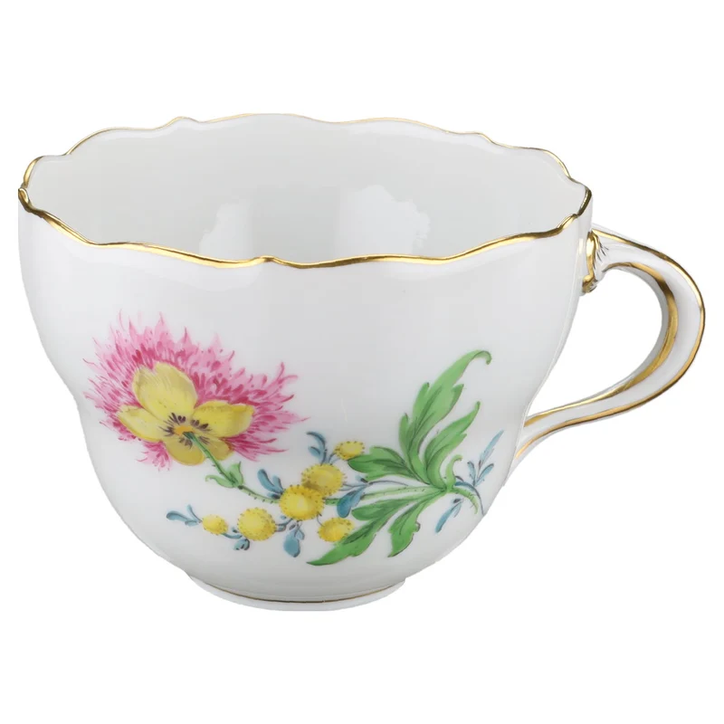 Kaffeetasse Blüte Rosa Gelb Typ I