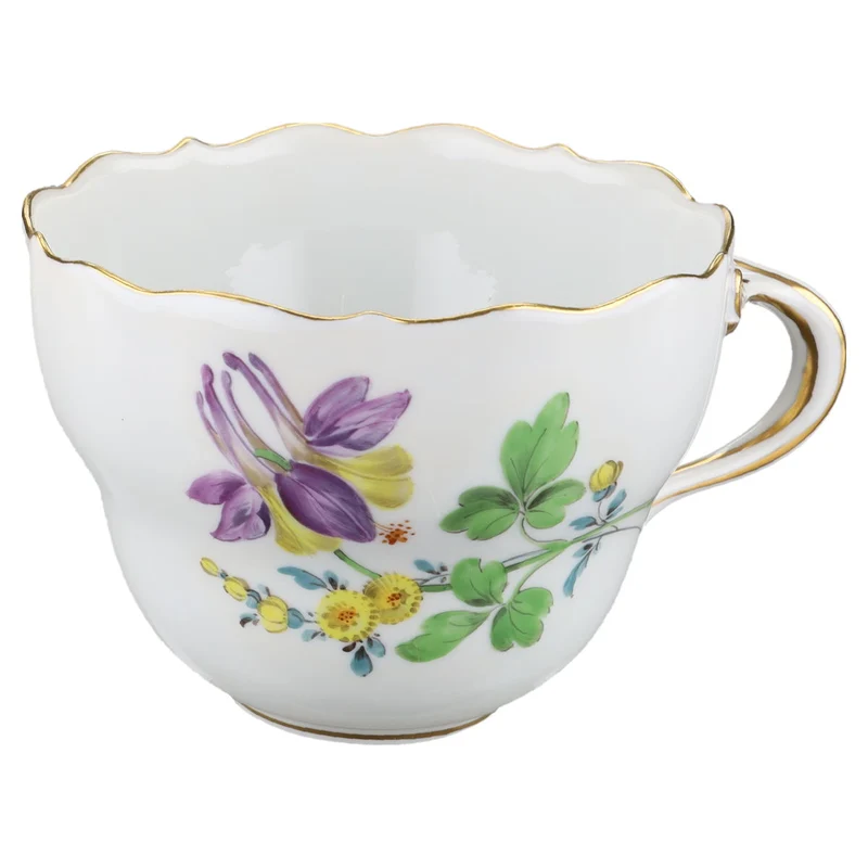 Kaffeetasse Blüte Lila Gelb Typ II
