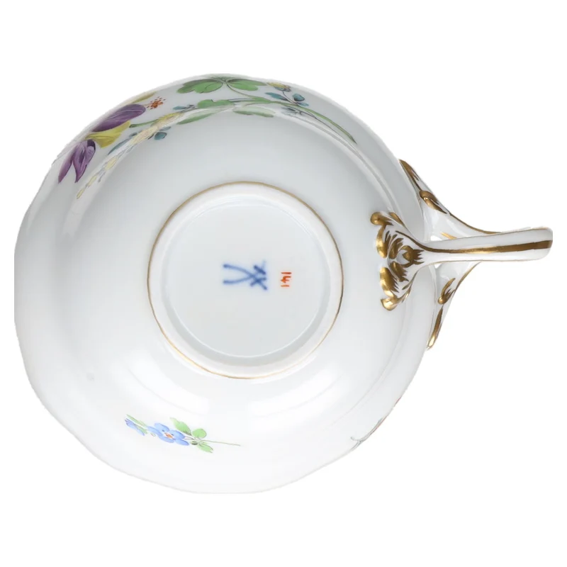 Kaffeetasse Blüte Lila Gelb Typ II