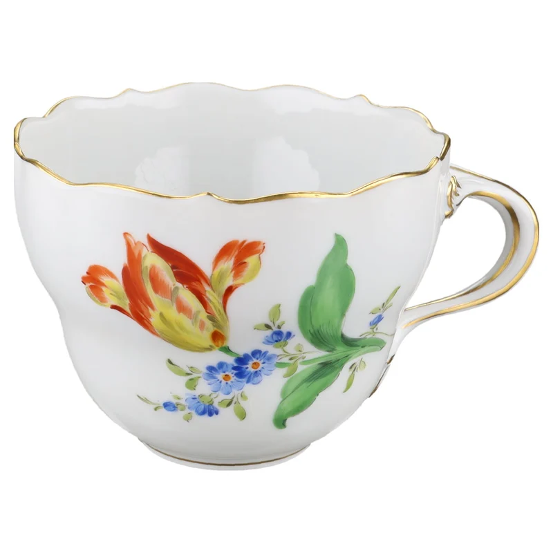 Kaffeetasse Blüte Gelb Rot Typ I