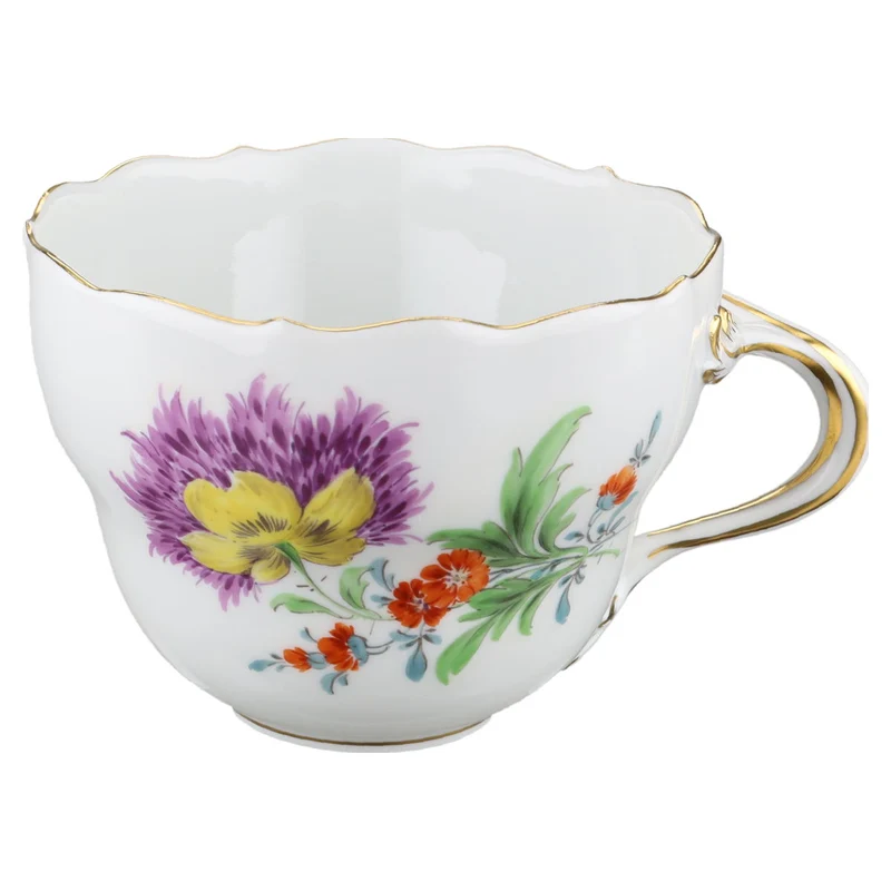 Kaffeetasse Blüte Lila Gelb Typ I