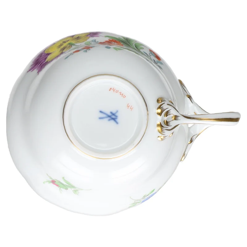 Kaffeetasse Blüte Lila Gelb Typ I