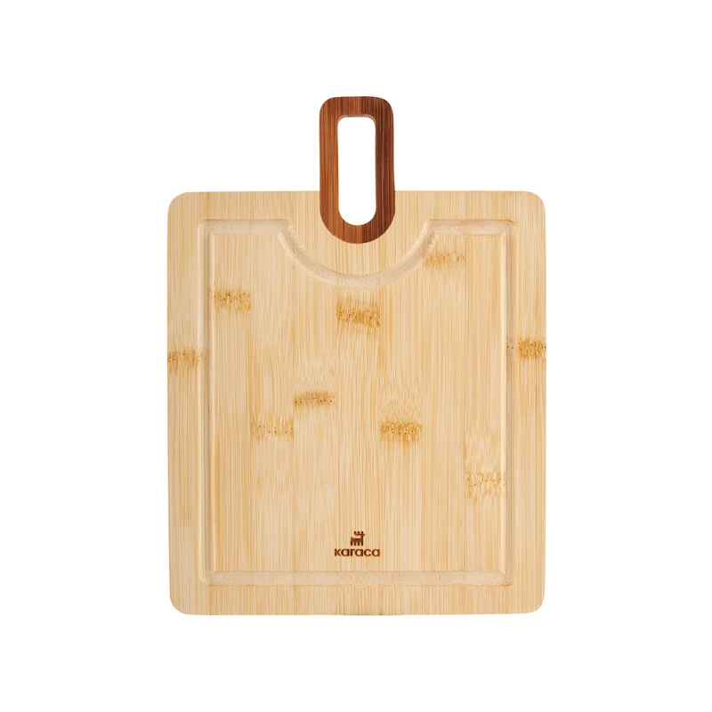 Karaca Squarecut 2-teiliges Bambus Schneidebrett