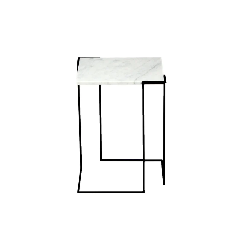 Carrara Marble Side Table GRAVITY by Nicola Di Froscia for DFdesignLab