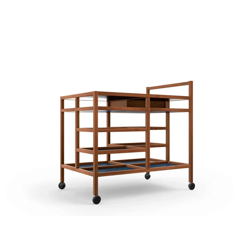 Wood SERVING CART, designed by Bodil Kjær for Cassina