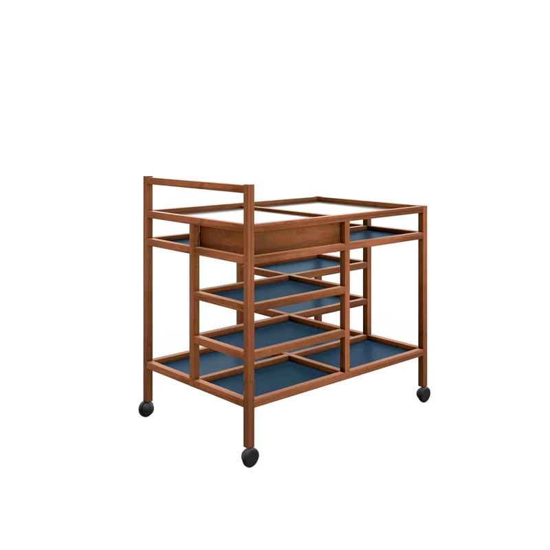 Wood SERVING CART, designed by Bodil Kjær for Cassina