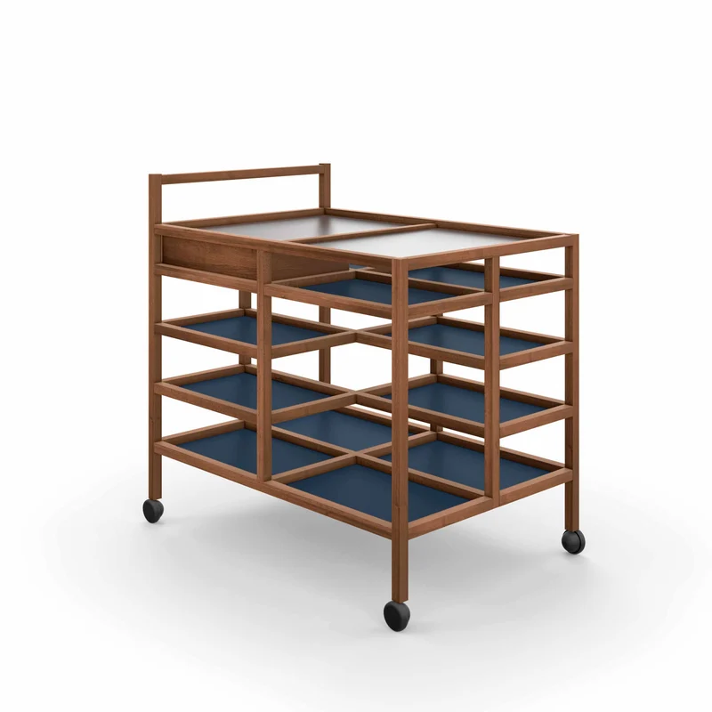 Wood SERVING CART, designed by Bodil Kjær for Cassina