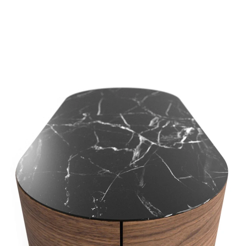 Wood and Marble Chest of Drawer RONDOS, designed by Patricia Urquiola for Cassina