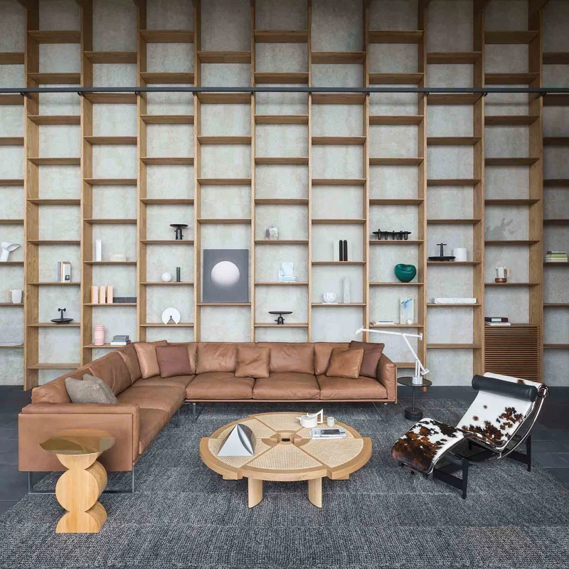 Oak Wood Coffee Table RIO, designed by Charlotte Perriand for Cassina