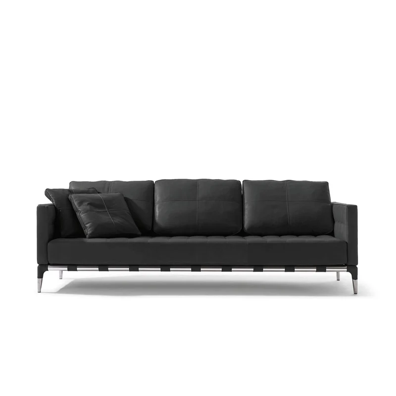 Three-Seater Leather Sofa PRIVE', designed by Philippe Starck for Cassina