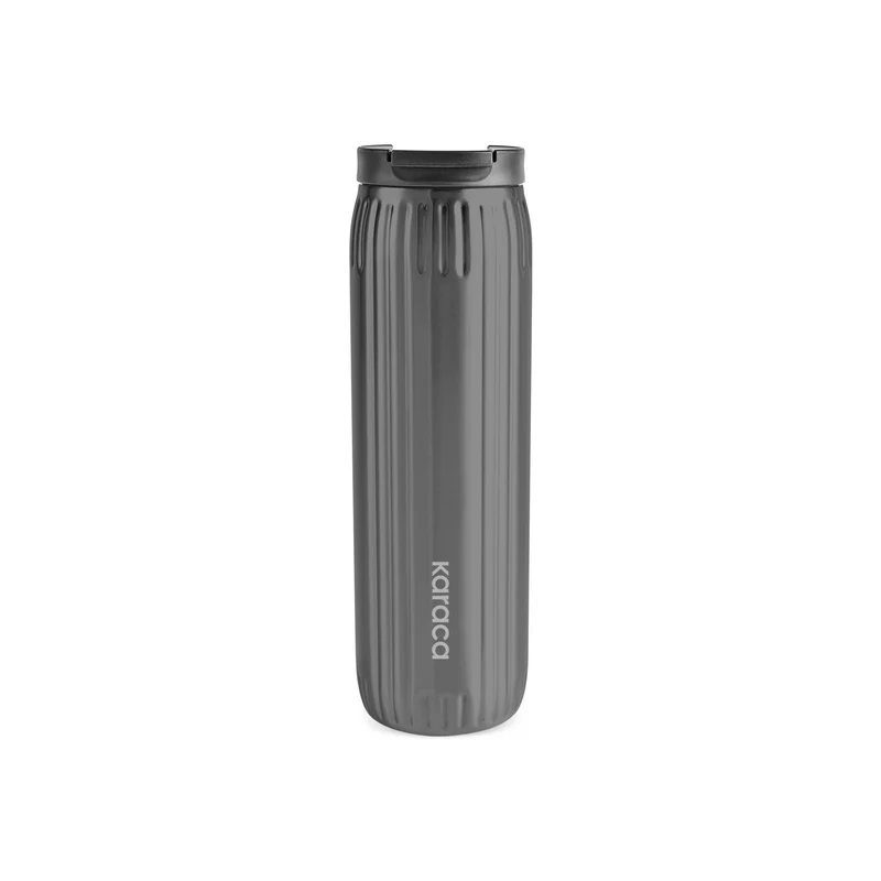 Karaca Rimo Auslaufsicherer Edelstahl-Thermos 600 ml Anthrazit