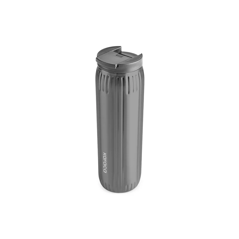 Karaca Rimo Auslaufsicherer Edelstahl-Thermos 600 ml Anthrazit