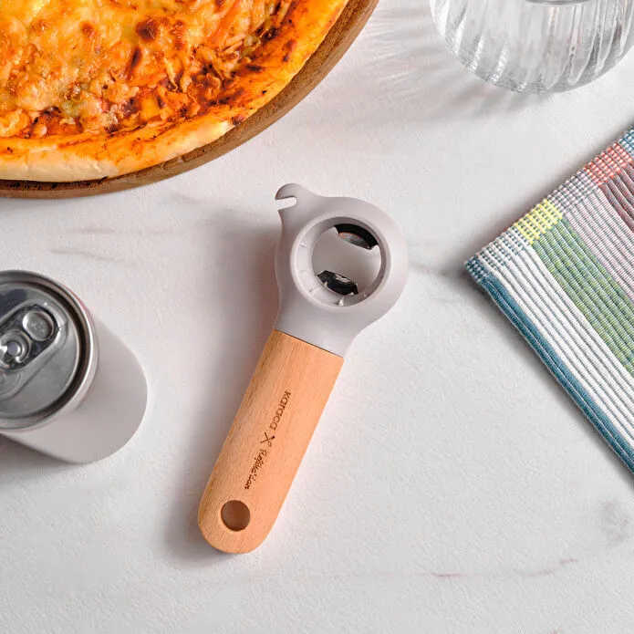 Karaca x Refika Gadgets 3-in-1 Flaschenöffner mit Holzgriff