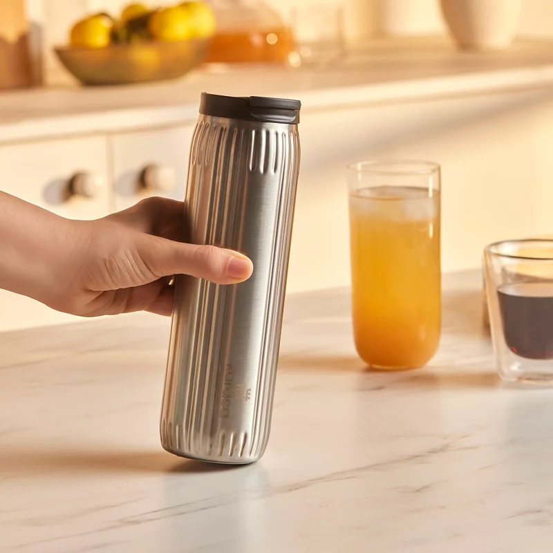 Karaca Rimo Auslaufsicherer Edelstahl-Thermos 600 ml Inox