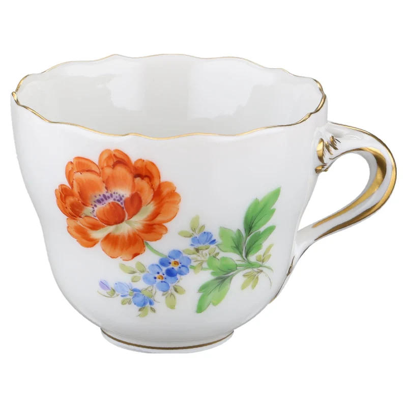 Mokkatasse Espressotasse Blüte Rot Typ I