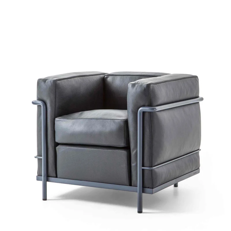 Armchair - "2, Fauteuil Grand Confort, Petit Modèle", designed by Le Corbusier, Pierre Jeanneret, Charlotte Perriand for Cassina